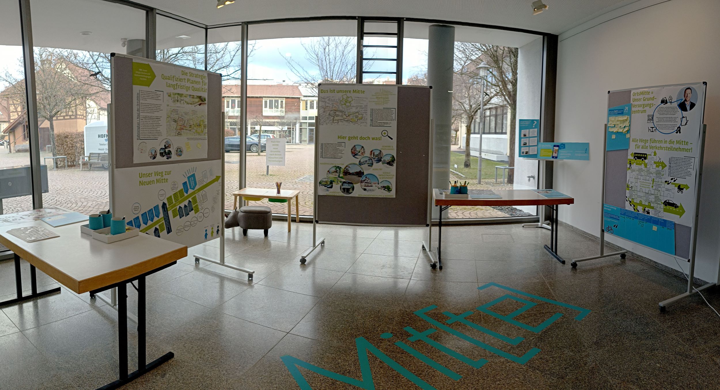 schreiberplan Stuttgart:  Gemeinde Weissach  - Mitmach-Ausstellung zur Entwicklung der Ortsmitte