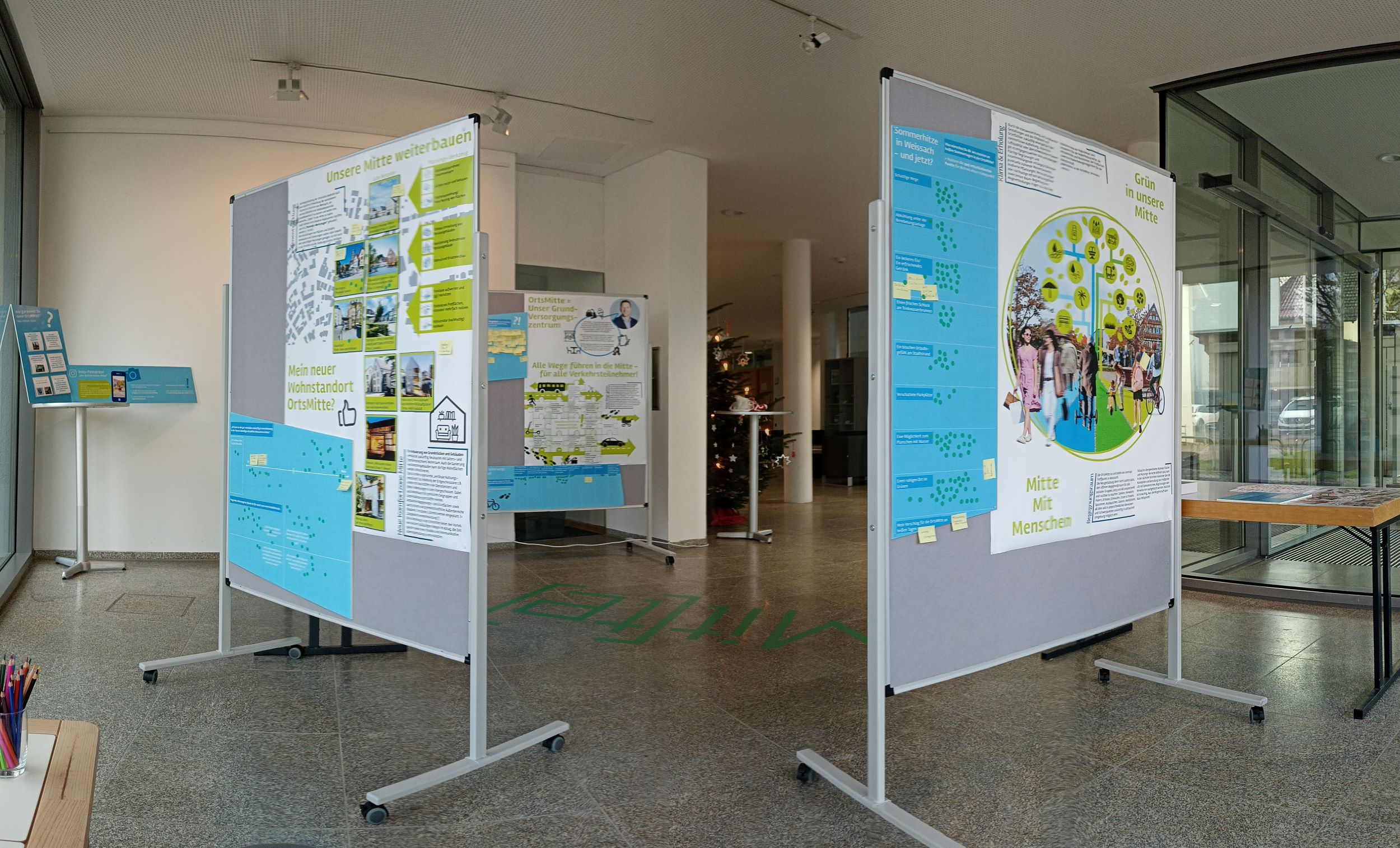 schreiberplan Stuttgart:  Gemeinde Weissach  - Mitmach-Ausstellung zur Entwicklung der Ortsmitte